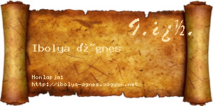 Ibolya Ágnes névjegykártya